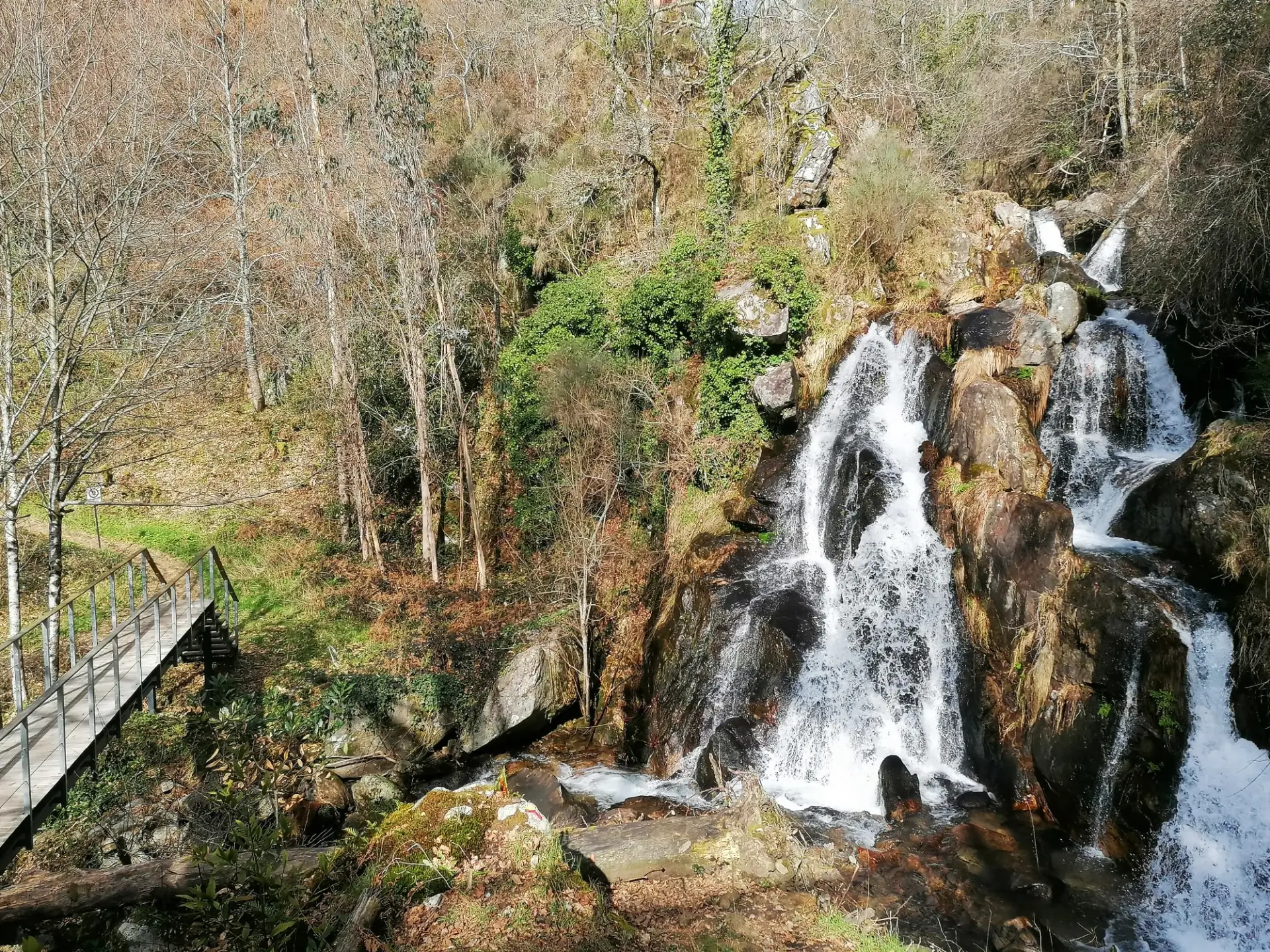 Uma das cascatas do Rio Gresso em Sever do Vouga