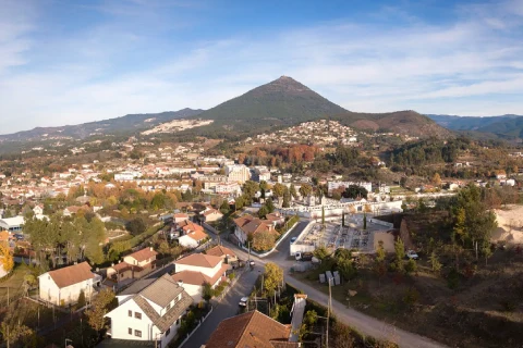 Aerial view of Mondim de Basto - Historic Village of Portugal