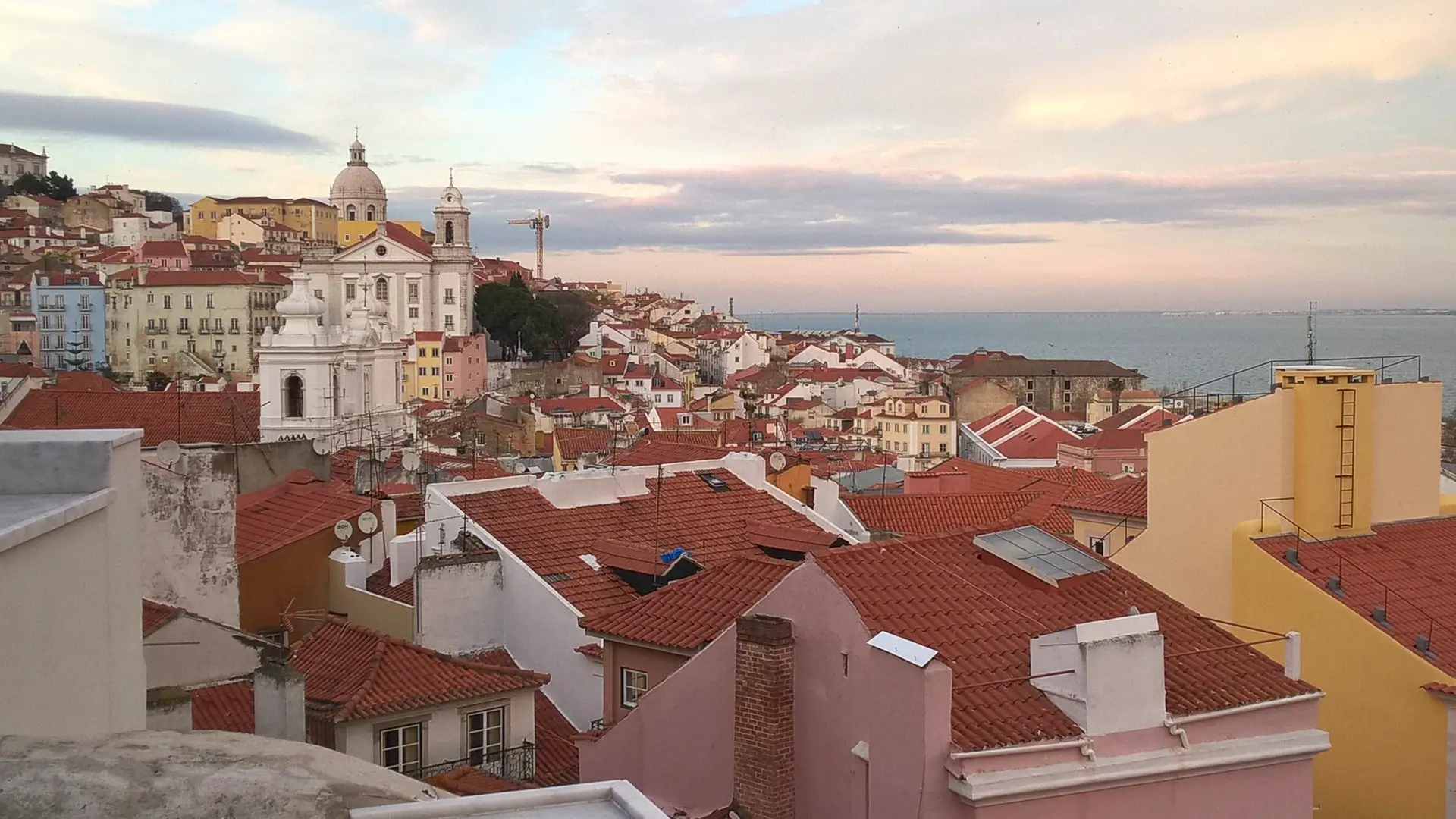 Vista de uma das colinas de Lisboa