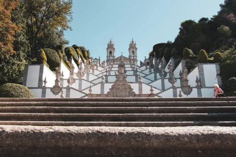 Climb the stairs of Bom Jesus in Braga in the North region of Portugal