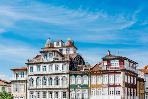 Architecture de Guimarães, ville historique du nord du Portugal
