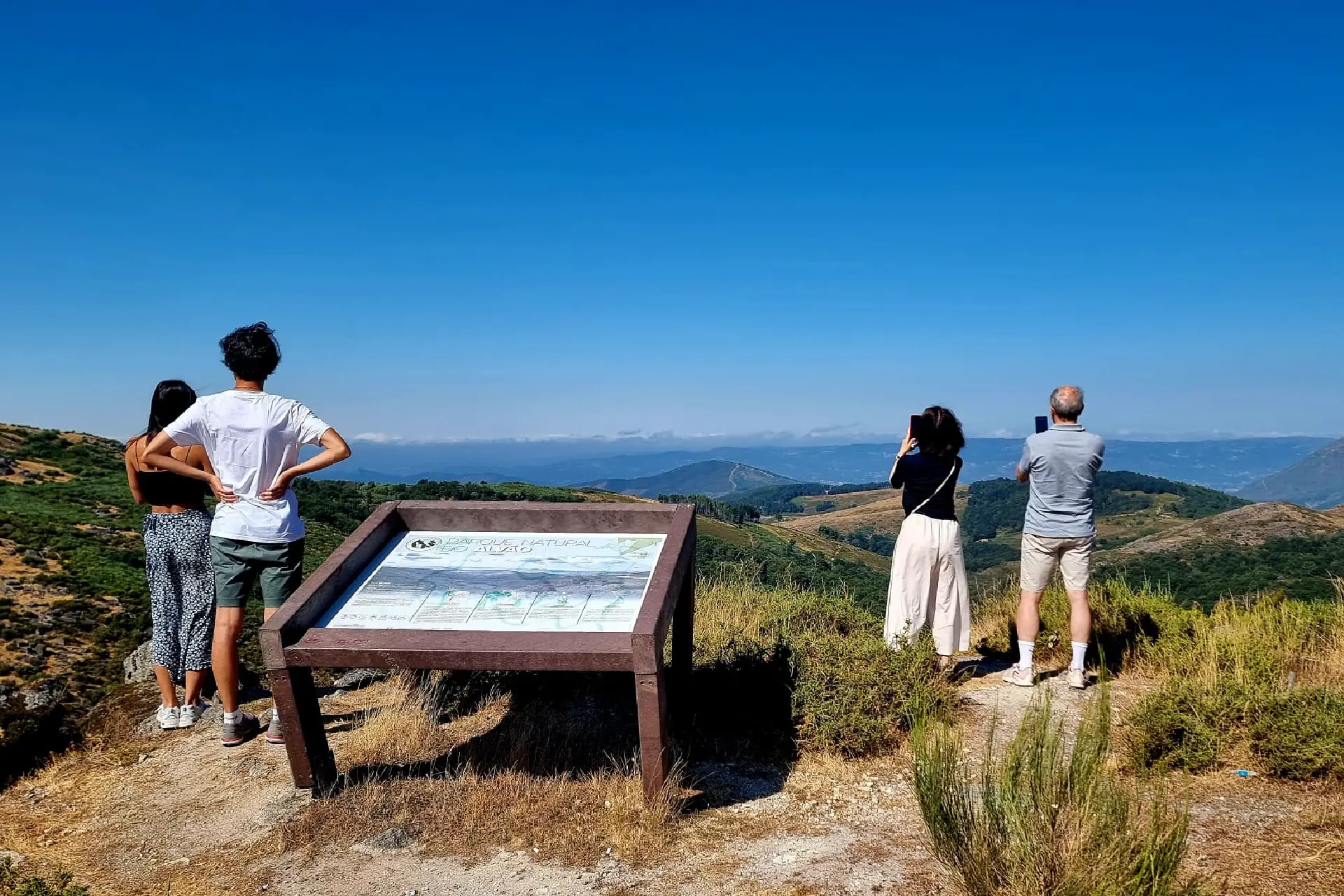 Family travel in Portugal - Looking together at the sublime landscapes of the Serra do Alvao